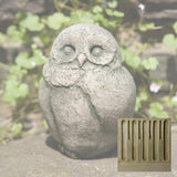 Campania Baby Barn Owl Garden Statue - A-346