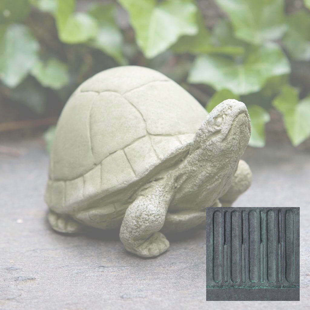Campania Box Turtle Garden Statue - A-348