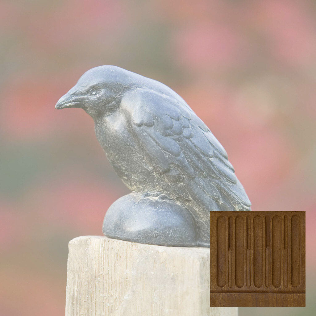 Campania Small Raven Garden Statue - A-357