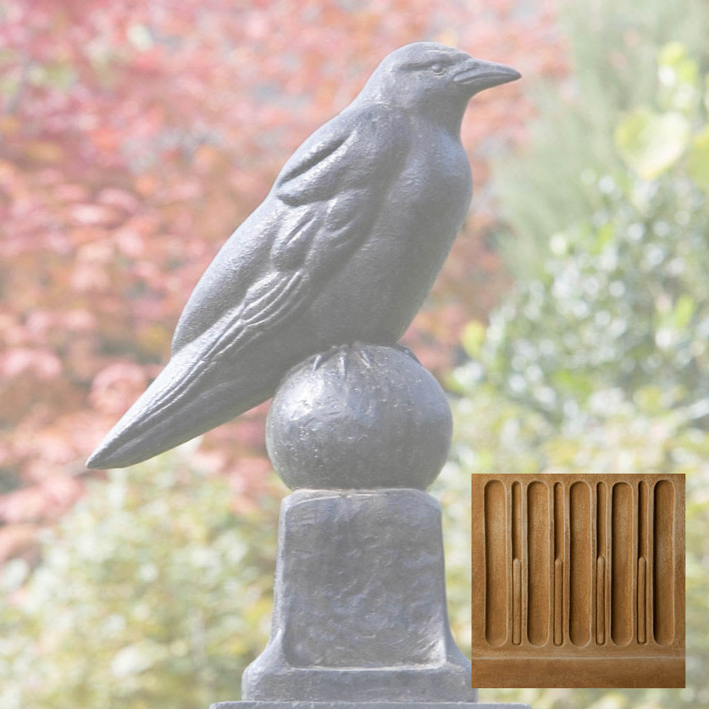 Campania Raven Garden Statue - A-360