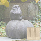 Campania Owl on Pumpkin Garden Statue - A-361