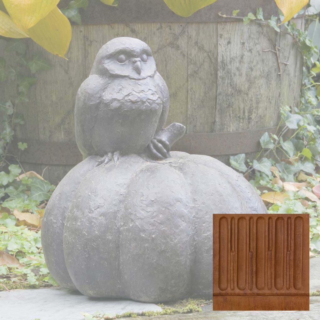 Campania Owl on Pumpkin Garden Statue - A-361