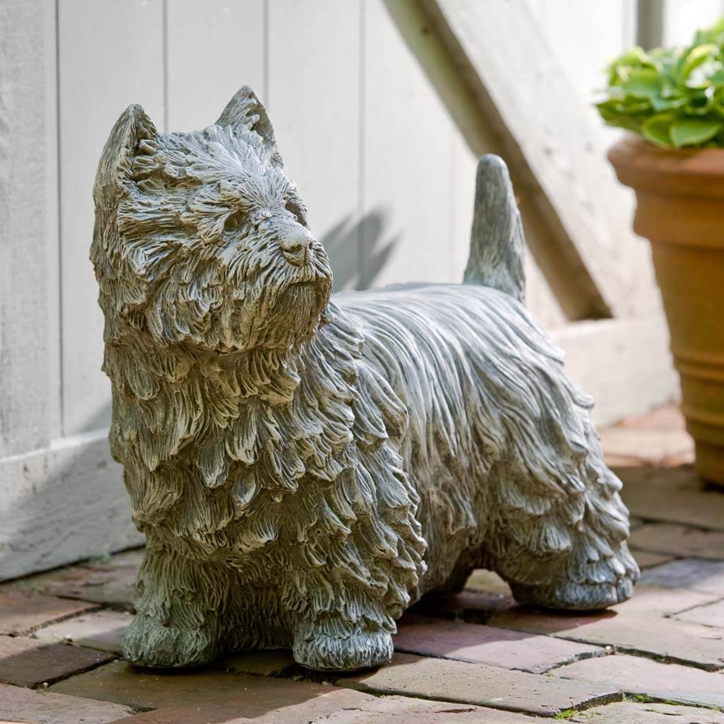 Campania Westie Garden Statue - A-380