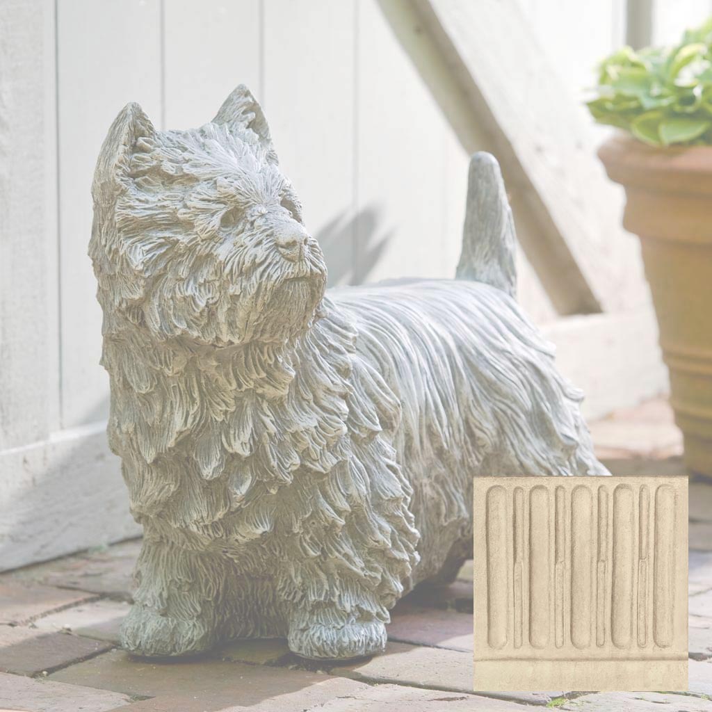 Campania Westie Garden Statue - A-380