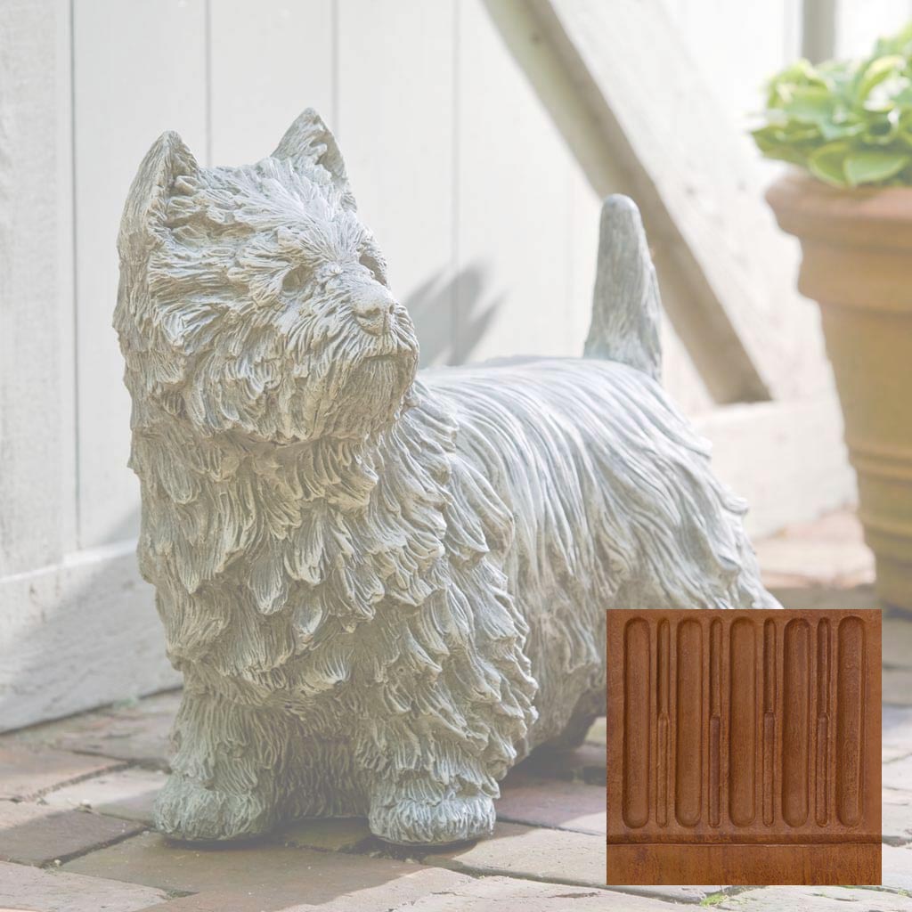 Campania Westie Garden Statue - A-380