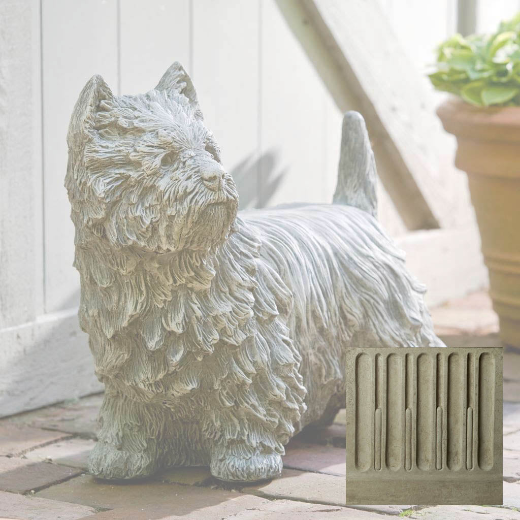 Campania Westie Garden Statue - A-380