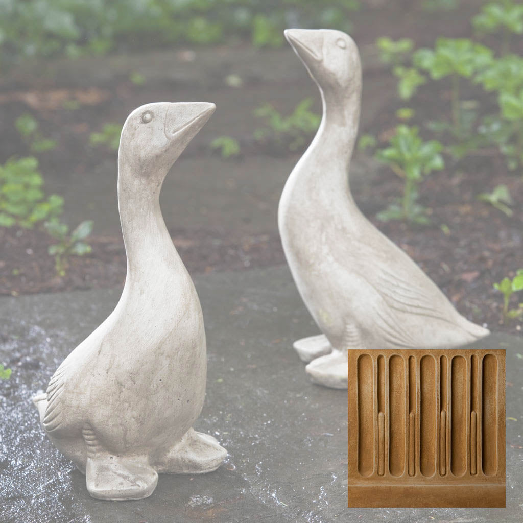 Campania Kate's Goose Garden Statue - A-423