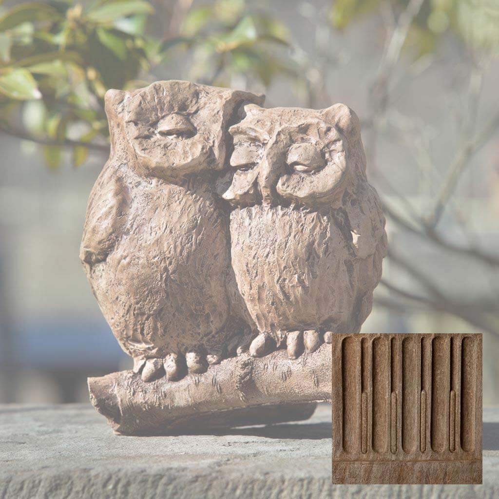 Campania Honeymoon Owls Garden Statue - A-433