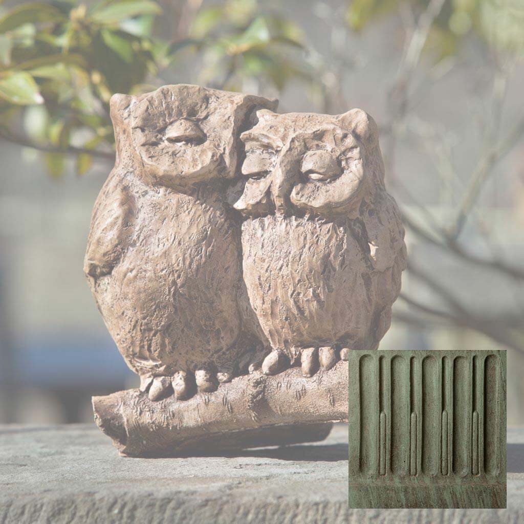 Campania Honeymoon Owls Garden Statue - A-433