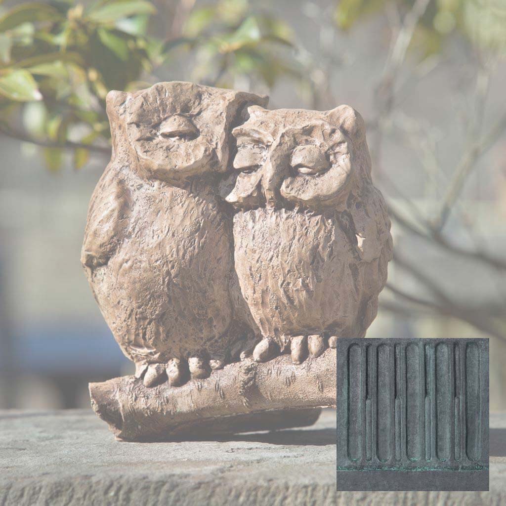 Campania Honeymoon Owls Garden Statue - A-433