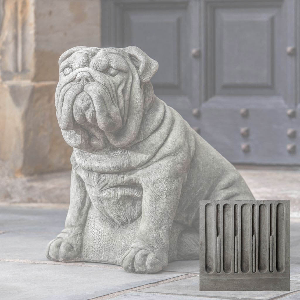 Campania Antique Bulldog Garden Statue - A-456