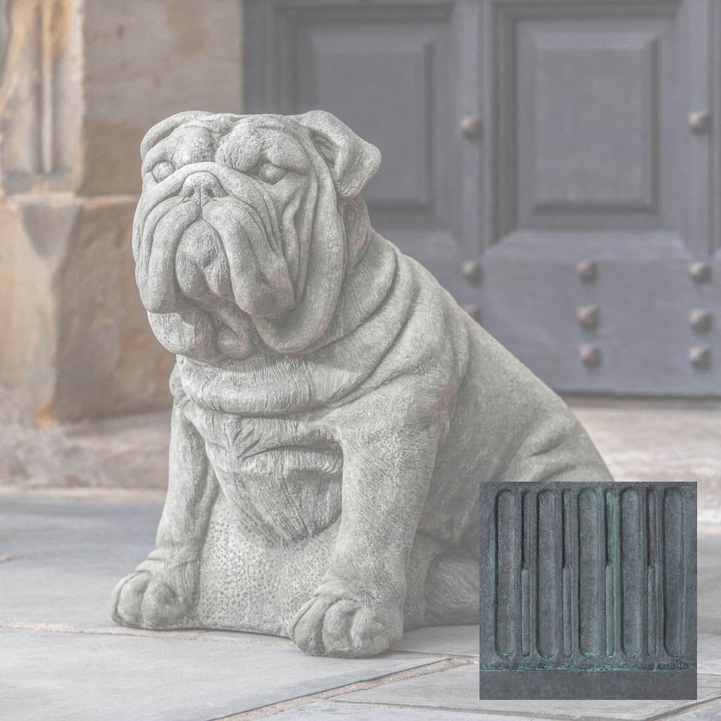 Campania Antique Bulldog Garden Statue - A-456