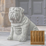 Campania Antique Bulldog Garden Statue - A-456