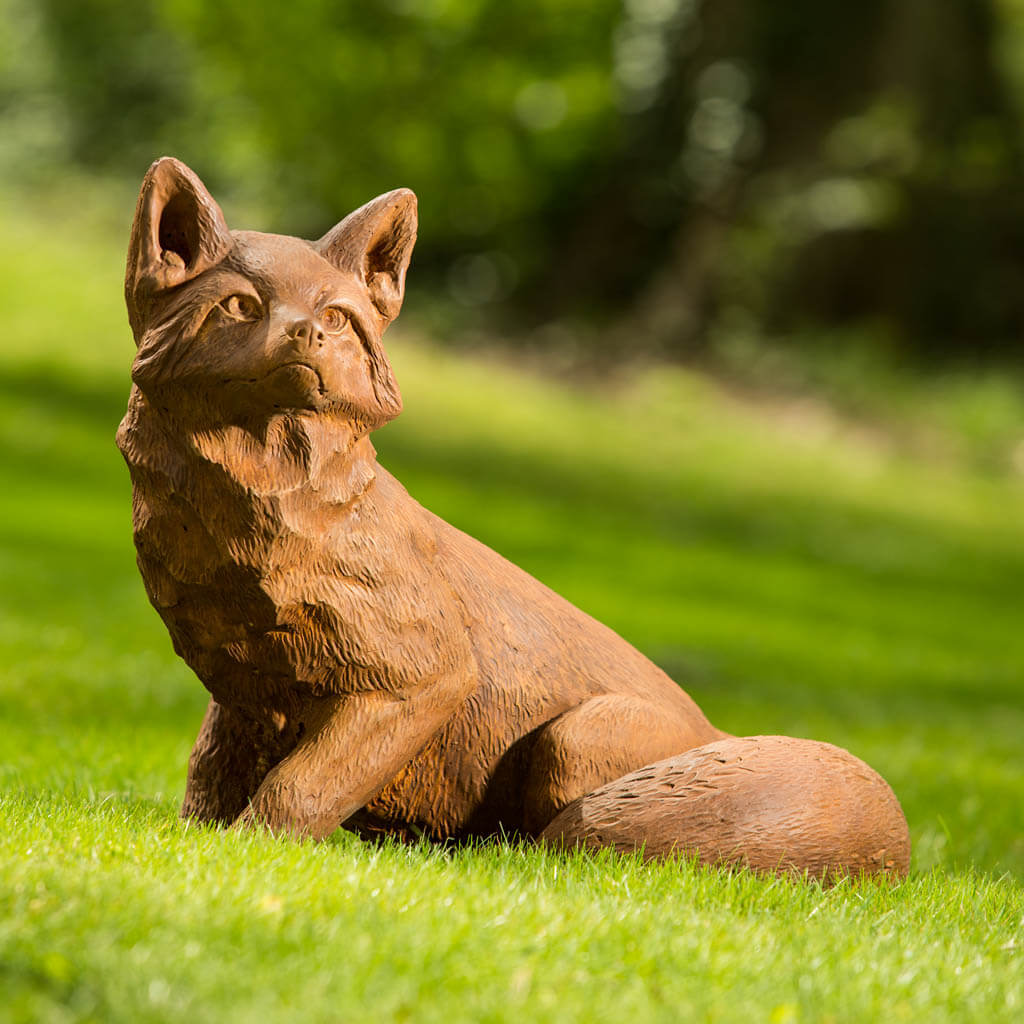 Campania Noble Fox Garden Statue - A-464