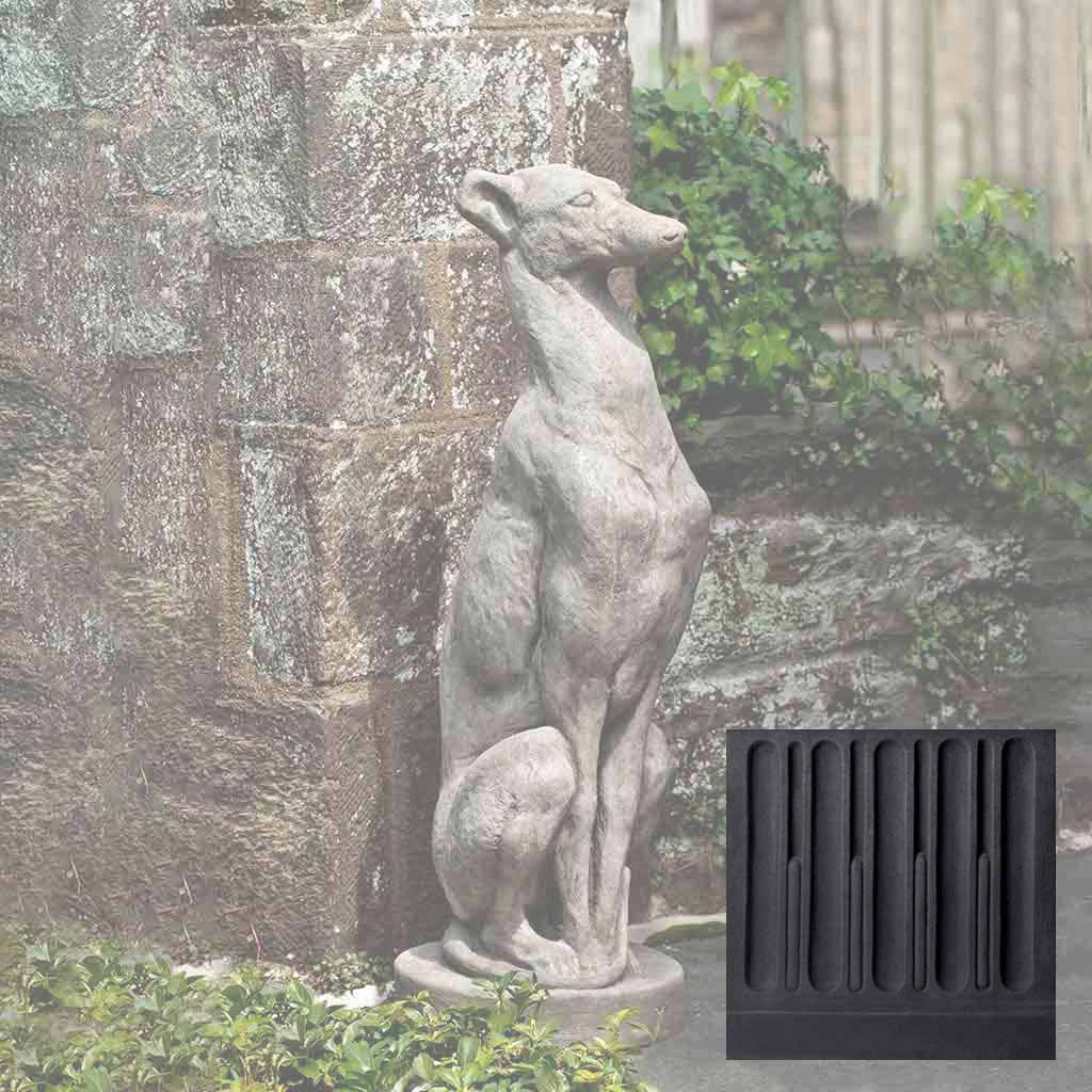 Campania Antique Greyhound Garden Statue - A-478