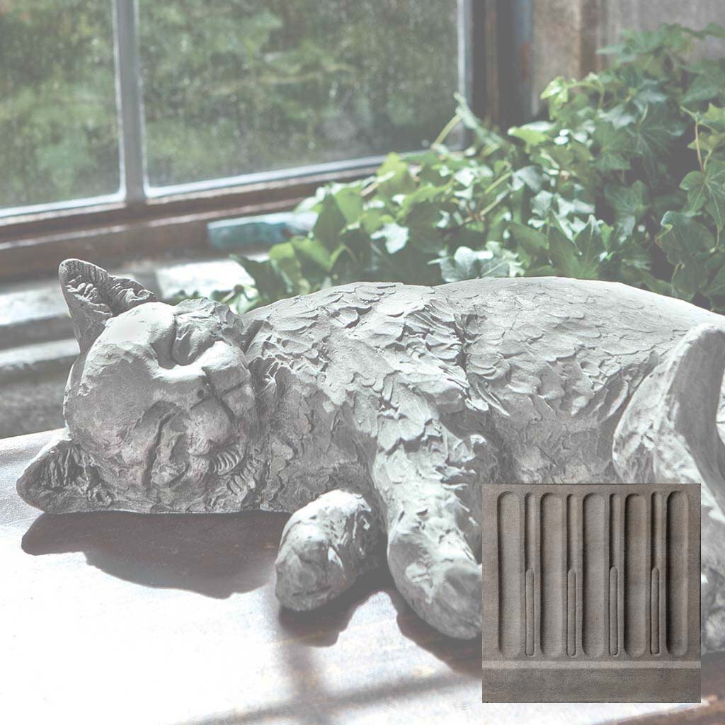 Campania Dreaming Kitty Garden Statue - A-485