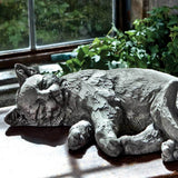Campania Dreaming Kitty Garden Statue - A-485