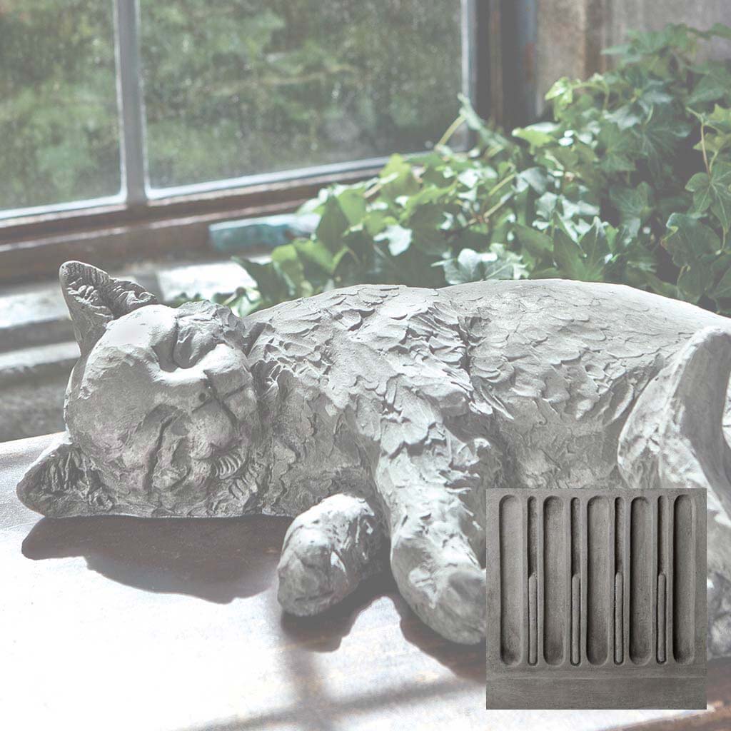 Campania Dreaming Kitty Garden Statue - A-485