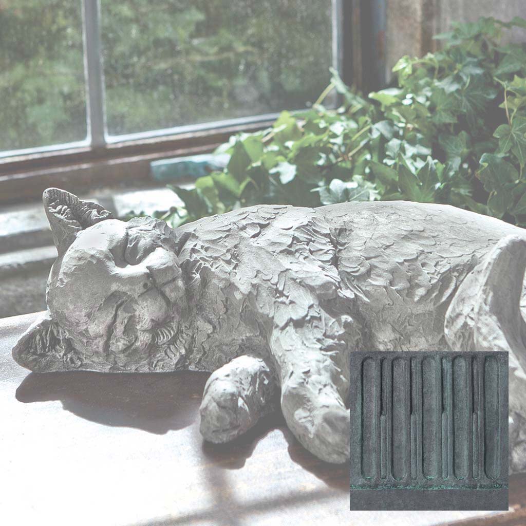 Campania Dreaming Kitty Garden Statue - A-485