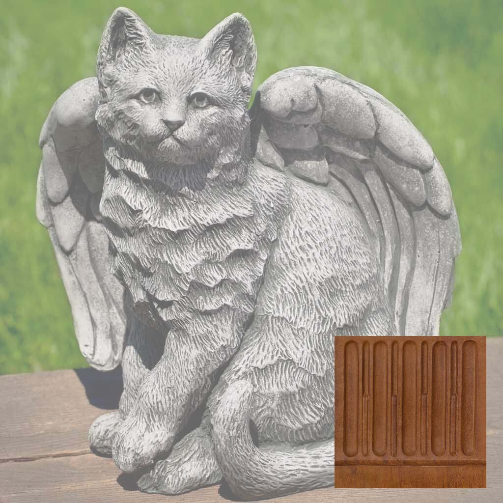 Campania Angel Kitty Garden Statue - A-490