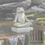 Campania Mini Zen Frog Garden Statue - A-503