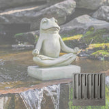 Campania Mini Zen Frog Garden Statue - A-503