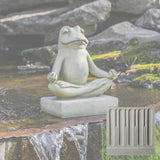 Campania Mini Zen Frog Garden Statue - A-503