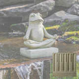 Campania Mini Zen Frog Garden Statue - A-503