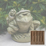 Campania Golfer Frog Garden Statue - A-514