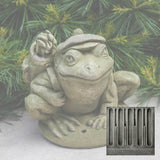 Campania Golfer Frog Garden Statue - A-514