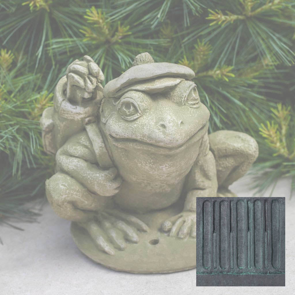 Campania Golfer Frog Garden Statue - A-514