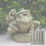 Campania Golfer Frog Garden Statue - A-514