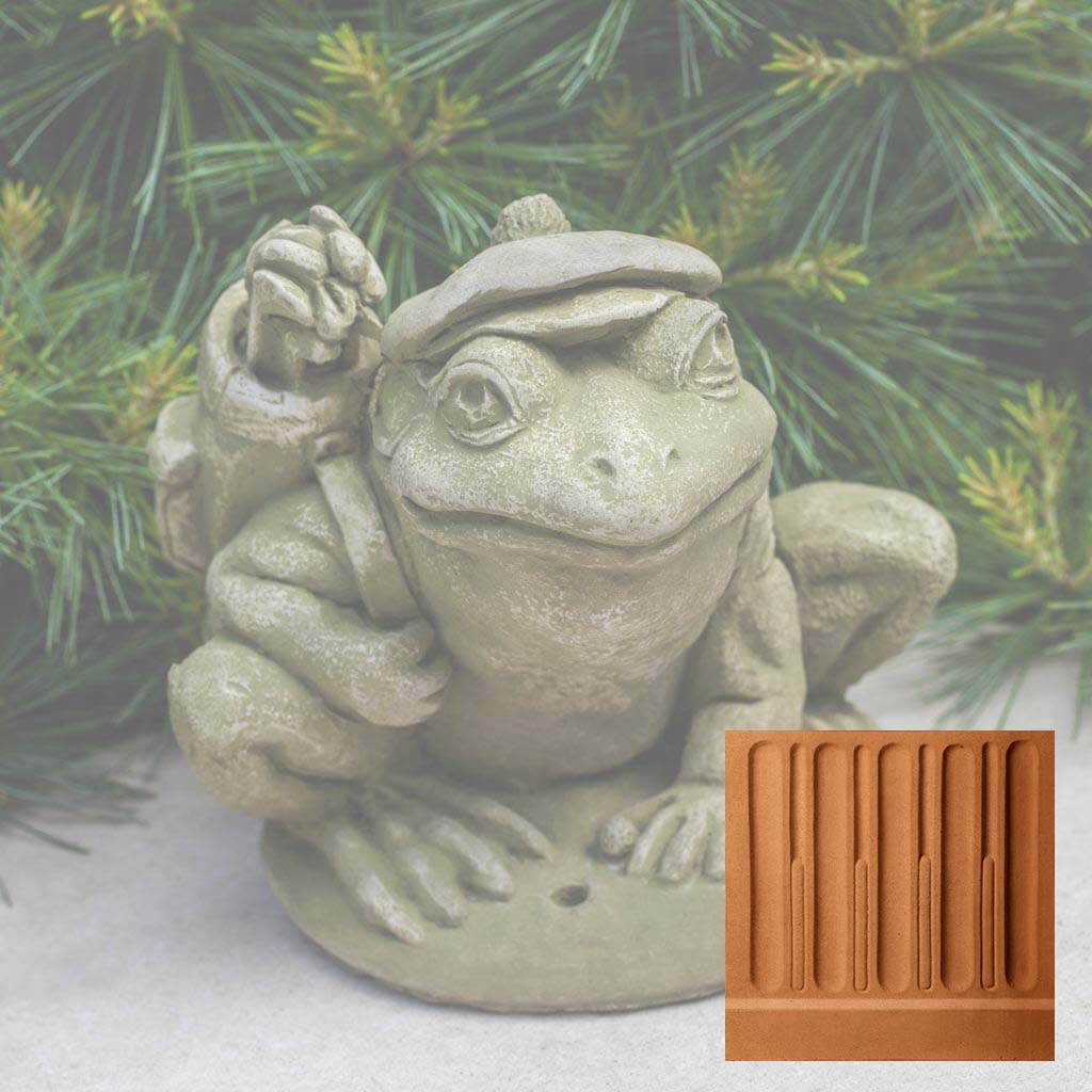 Campania Golfer Frog Garden Statue - A-514