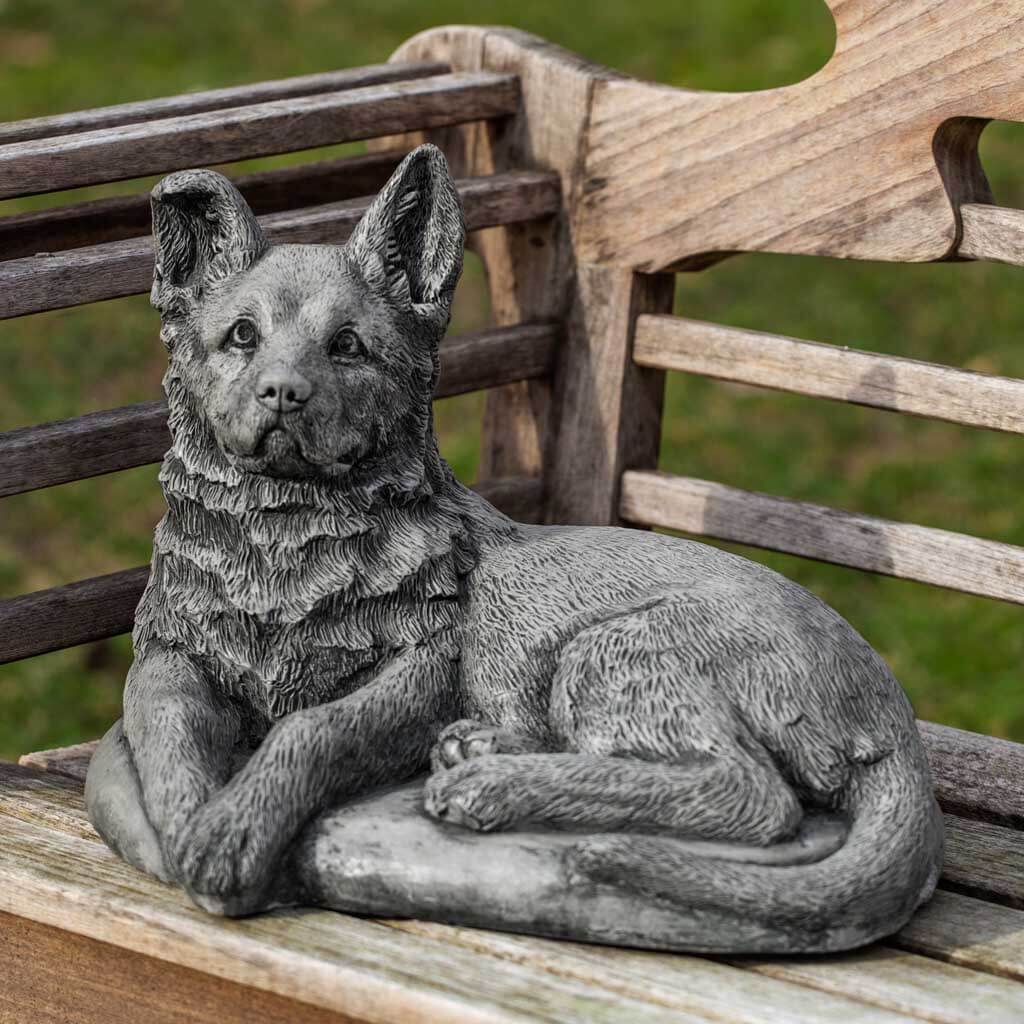Campania Shepherd Pup Garden Statue - A-519
