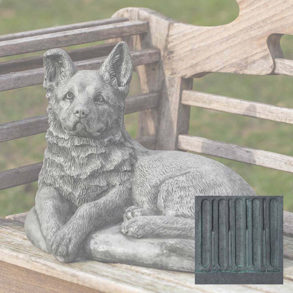 Campania Shepherd Pup Garden Statue - A-519