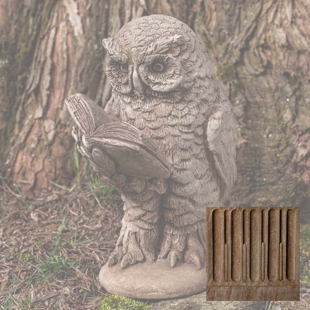 Campania Scholarly Owl Garden Statue - A-520