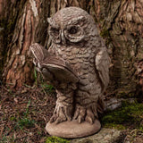 Campania Scholarly Owl Garden Statue - A-520