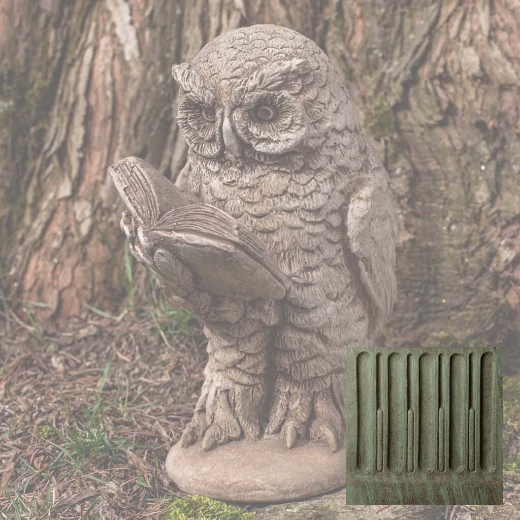 Campania Scholarly Owl Garden Statue - A-520
