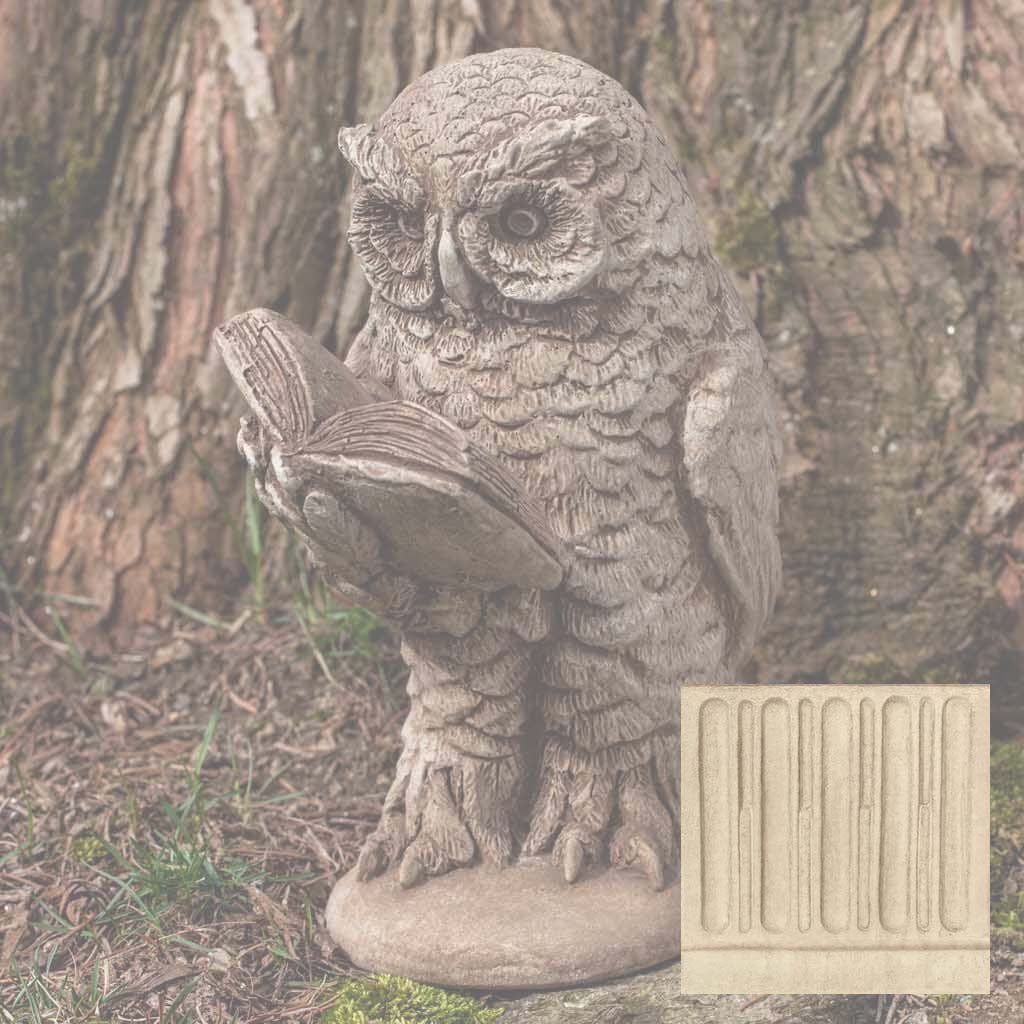 Campania Scholarly Owl Garden Statue - A-520