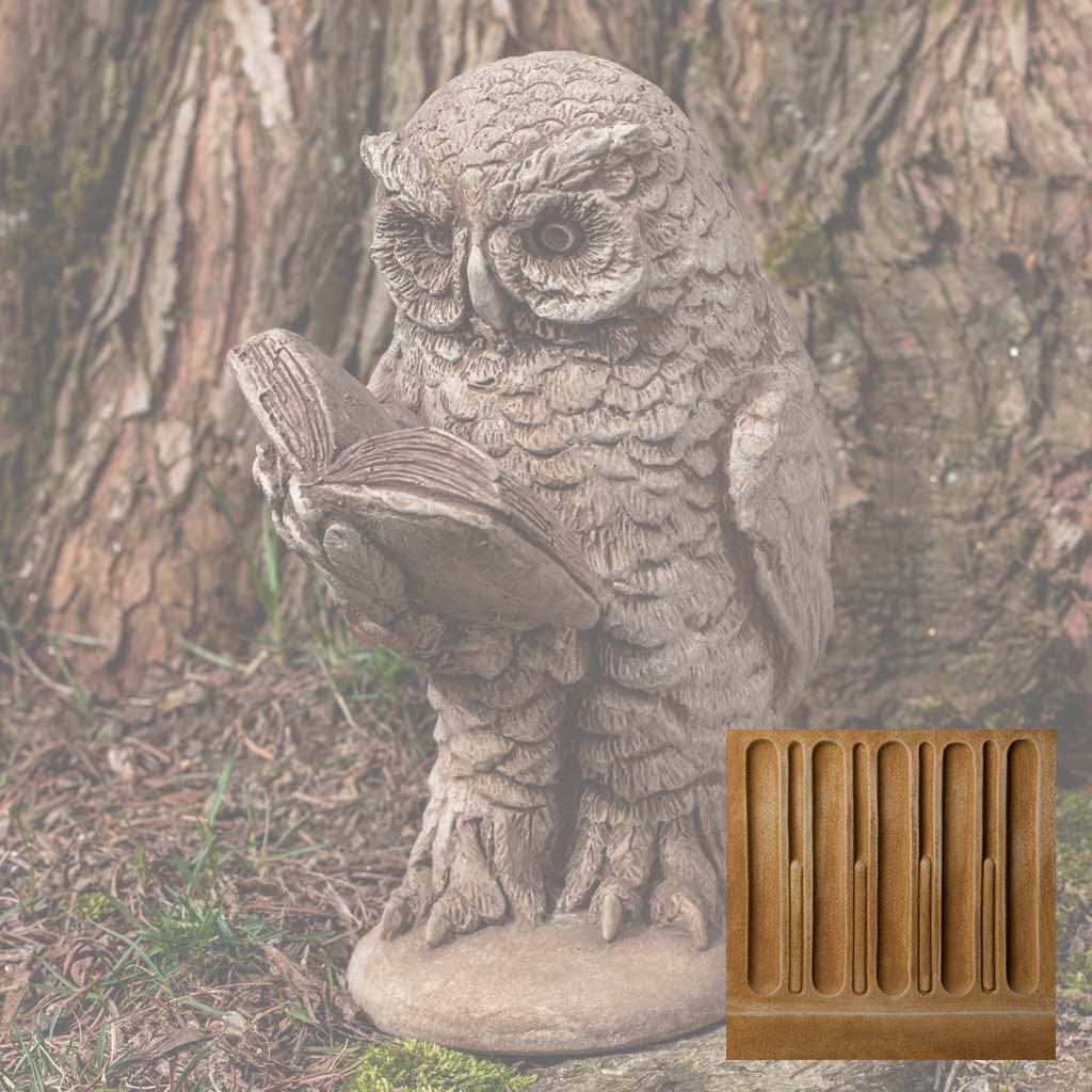 Campania Scholarly Owl Garden Statue - A-520