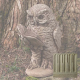Campania Scholarly Owl Garden Statue - A-520