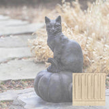 Campania Cat on Pumpkin Garden Statue - A-521
