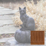 Campania Cat on Pumpkin Garden Statue - A-521