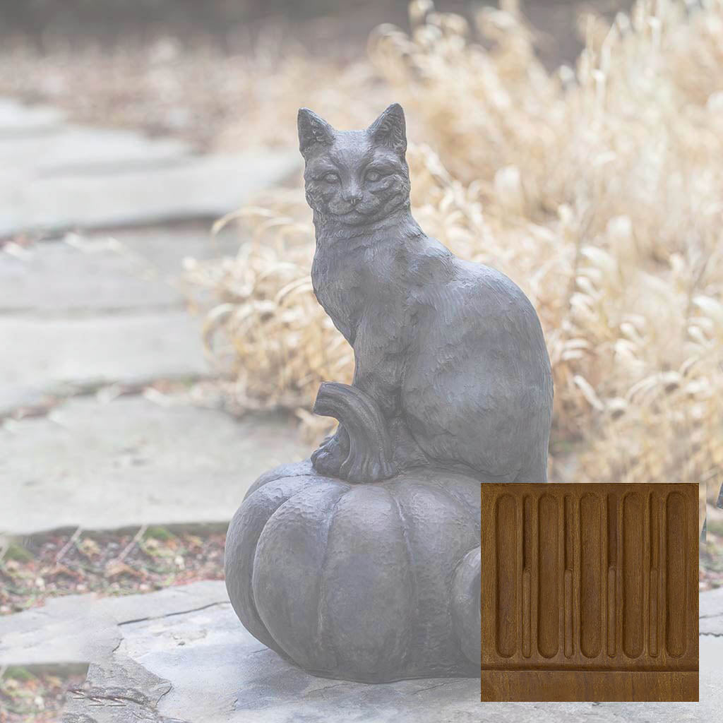 Campania Cat on Pumpkin Garden Statue - A-521