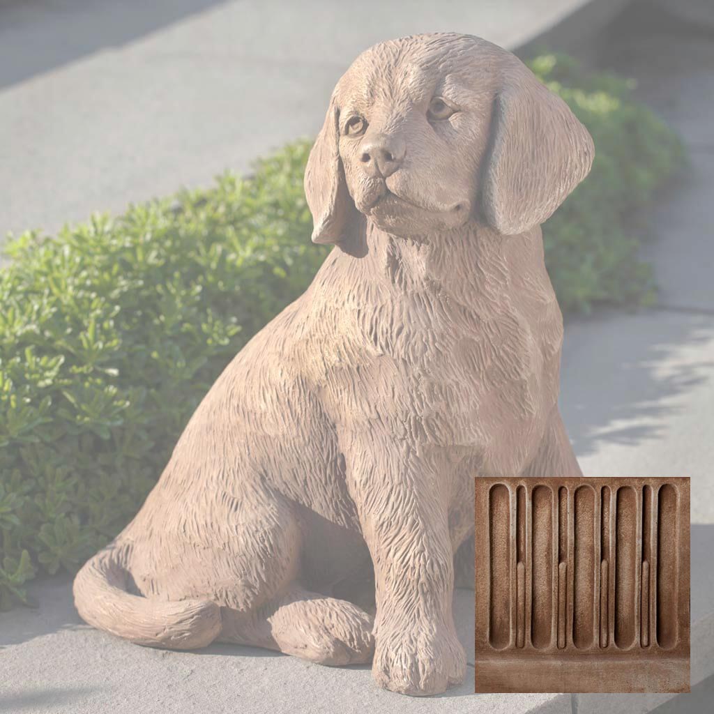 Campania Golden Retriever Puppy Garden Statue - A-535