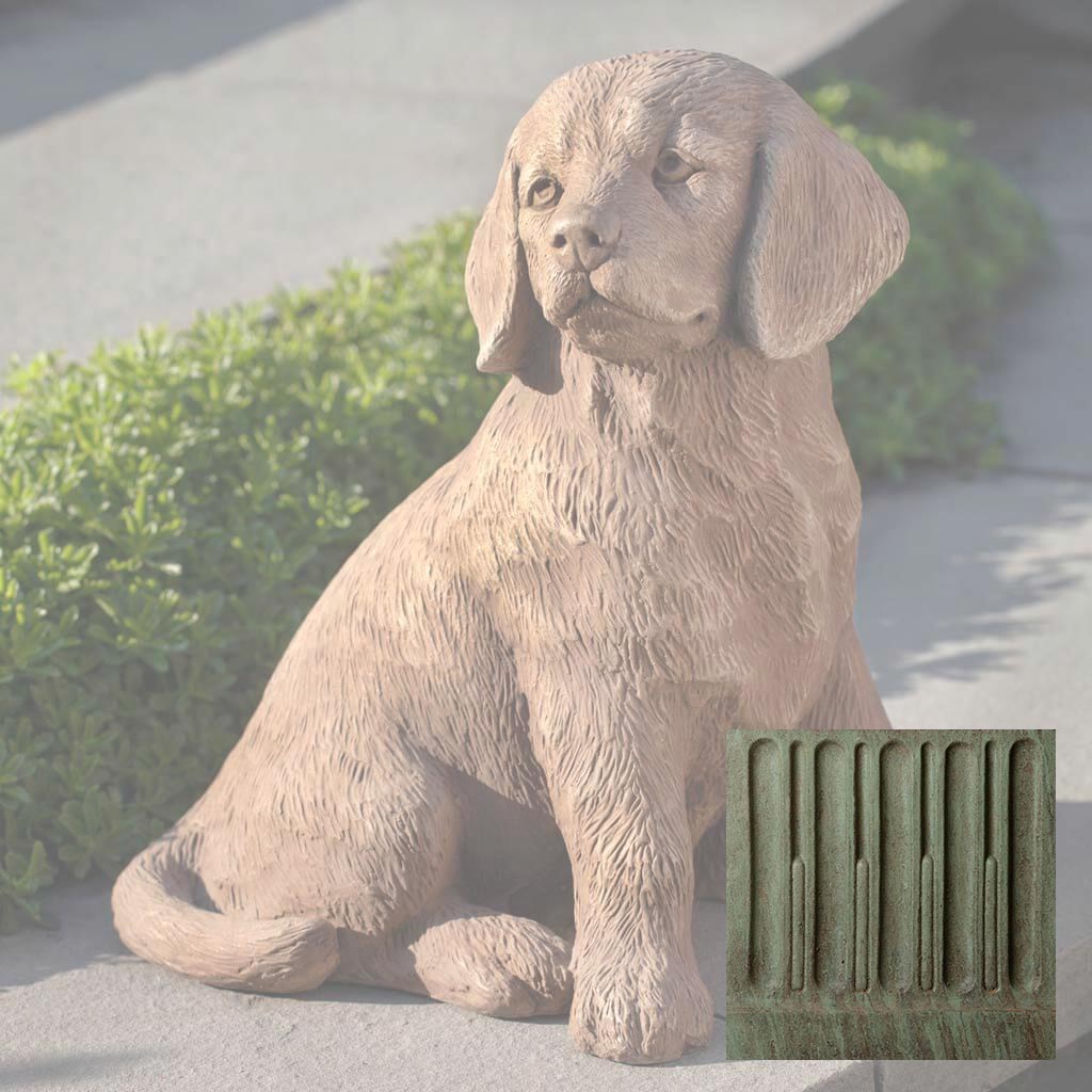 Campania Golden Retriever Puppy Garden Statue - A-535