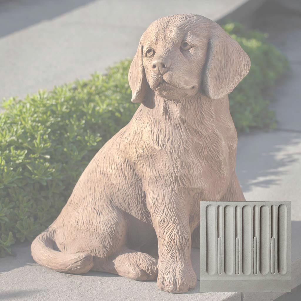 Campania Golden Retriever Puppy Garden Statue - A-535