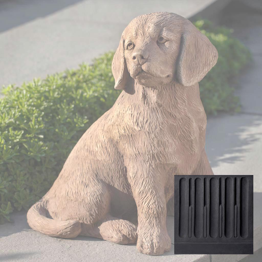 Campania Golden Retriever Puppy Garden Statue - A-535