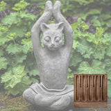 Campania Yoga Cat Garden Statue - A-537