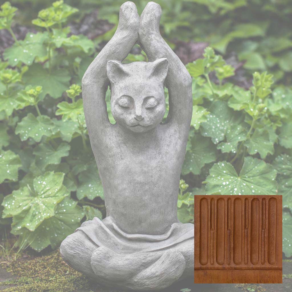 Campania Yoga Cat Garden Statue - A-537